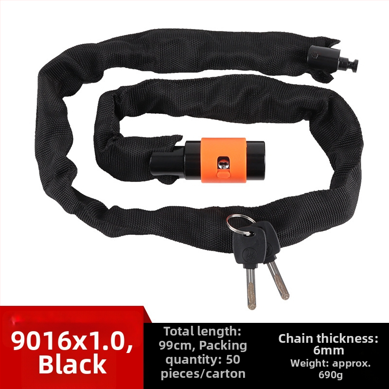 Mustang reťazový zámok na bicykel, manganová oceľ, 780 g, vhodný pre bicykel, elektrické vozidlo a motorku