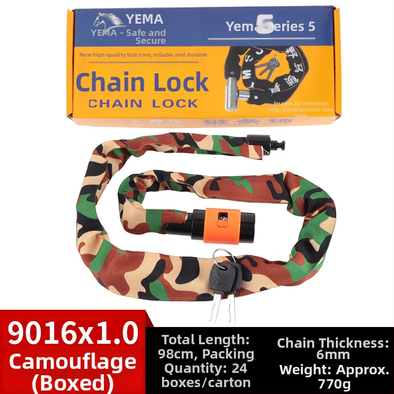 Mustang reťazový zámok na bicykel, manganová oceľ, 780 g, vhodný pre bicykel, elektrické vozidlo a motorku