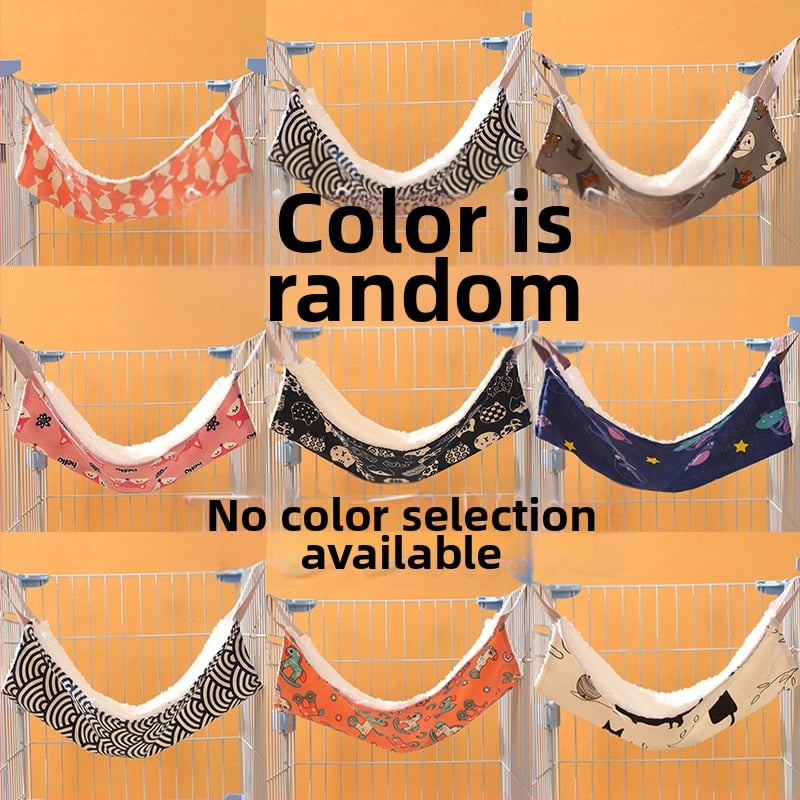 Lu Chong mačací hojdačkový pelech s fleecovou výstelkou, nastaviteľný, zavesiteľný