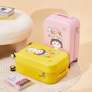 Bērnu kabīnes čemodāns ar multfilmu motīvu, rāvējslēdzēja atvērums, paplašināms nodalījums, universālie rati, ABS/PC materiāls