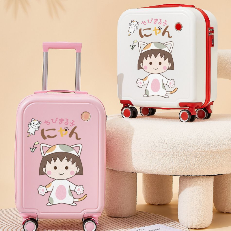 Bērnu kabīnes čemodāns ar multfilmu motīvu, rāvējslēdzēja atvērums, paplašināms nodalījums, universālie rati, ABS/PC materiāls