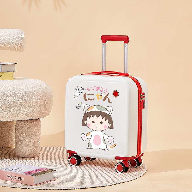 Bērnu kabīnes čemodāns ar multfilmu motīvu, rāvējslēdzēja atvērums, paplašināms nodalījums, universālie rati, ABS/PC materiāls