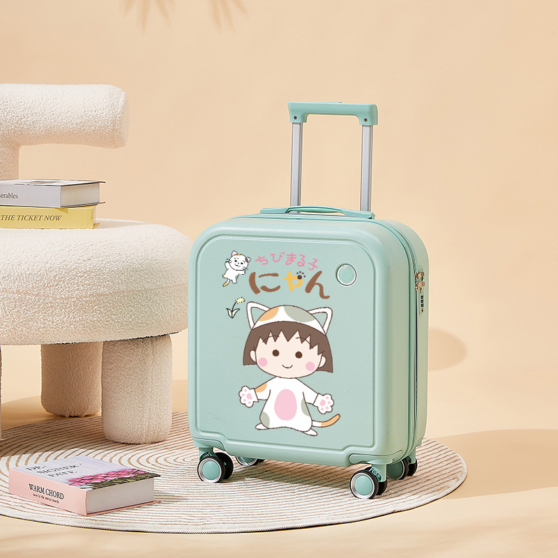 Bērnu kabīnes čemodāns ar multfilmu motīvu, rāvējslēdzēja atvērums, paplašināms nodalījums, universālie rati, ABS/PC materiāls