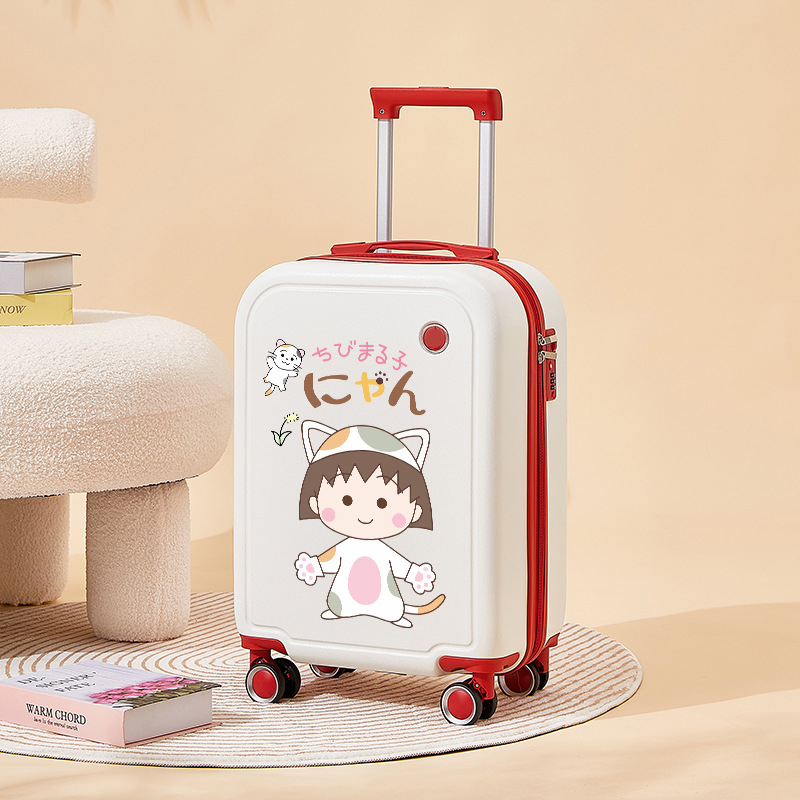 Bērnu kabīnes čemodāns ar multfilmu motīvu, rāvējslēdzēja atvērums, paplašināms nodalījums, universālie rati, ABS/PC materiāls