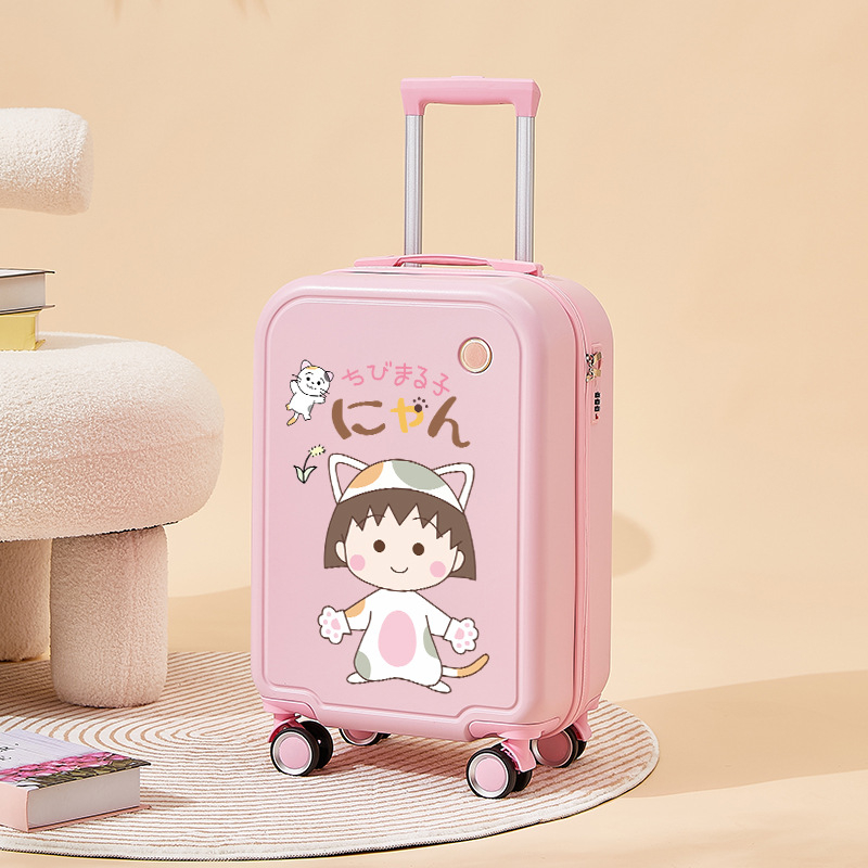 Bērnu kabīnes čemodāns ar multfilmu motīvu, rāvējslēdzēja atvērums, paplašināms nodalījums, universālie rati, ABS/PC materiāls