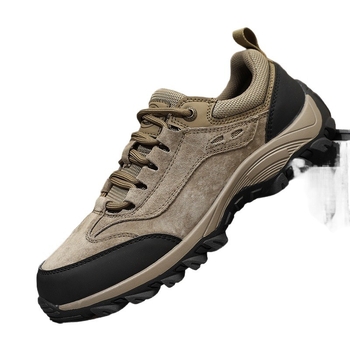 Pánske cross-country turistické topánky, nepremokavé, protišmykové, teplé, vrchná časť z velúru, EVA vložka