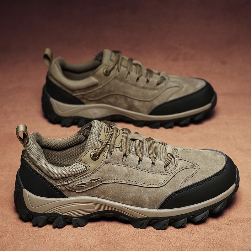 Pánske cross-country turistické topánky, nepremokavé, protišmykové, teplé, vrchná časť z velúru, EVA vložka