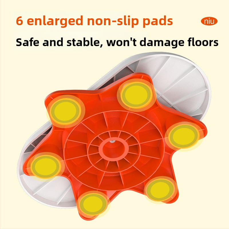 Atdalāms vidukļa griešanās disks ar dubultiem pedāliem – Liels fitnesa griešanās disks