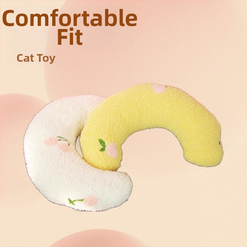 Μαξιλάρι κατοικίδιων σε σχήμα U από βελούδο για σκύλους – μαλακό, ελαστικό, άνετο για βαθύ ύπνο