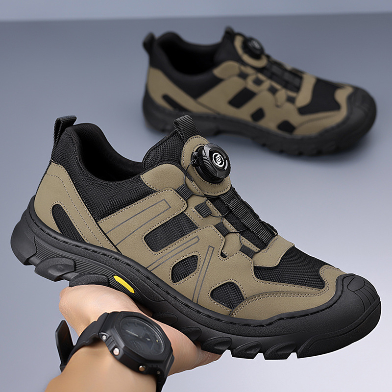 Turistické topánky – protišmykové, priedušný sieťový horný diel, PHYLON stredná podrážka, vulkanizovaná kaučuková podrážka, nízky strih