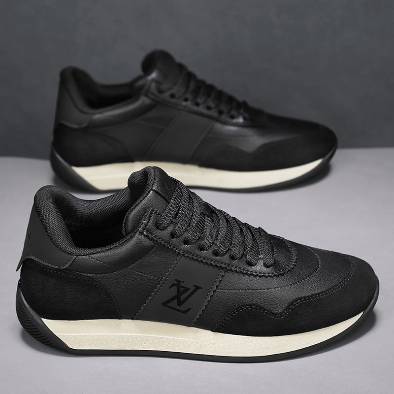 Pánske športovo casual topánky, PU vrchná časť, plastová podrážka, šnúrky, plytký otvor, textilná stielka