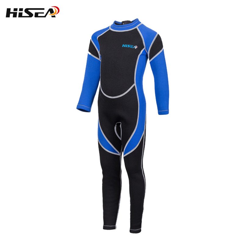 Jednodielna detská neoprénová kombinéza s dlhými rukávmi — 2,5 mm, teplá, vhodná pre potápanie a šnorchlovanie, celoročná