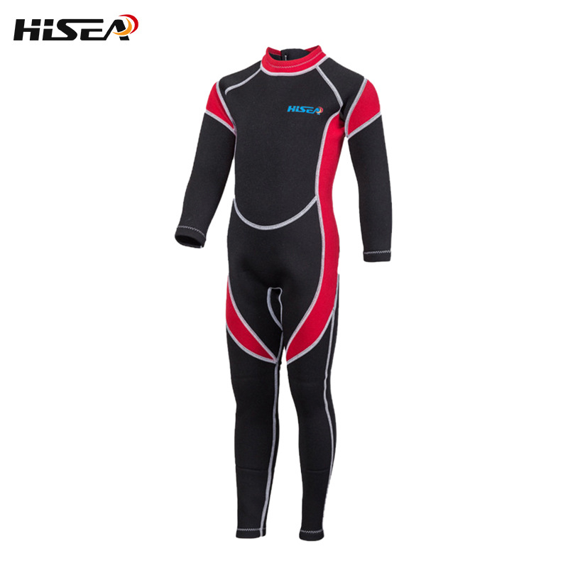 Jednodielna detská neoprénová kombinéza s dlhými rukávmi — 2,5 mm, teplá, vhodná pre potápanie a šnorchlovanie, celoročná