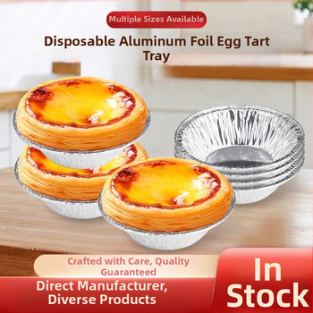 Alobalové poháriky na vajíčkové tartové koláčiky, jednorazové, na pečenie