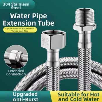 Hadica vstupu vody opletená z nehrdzavejúcej ocele 304, model 00, menovitý tlak 1.0, značka Yellow Nest, moderný štýl