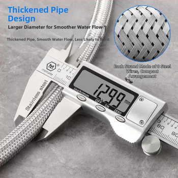 Hadica vstupu vody opletená z nehrdzavejúcej ocele 304, model 00, menovitý tlak 1.0, značka Yellow Nest, moderný štýl