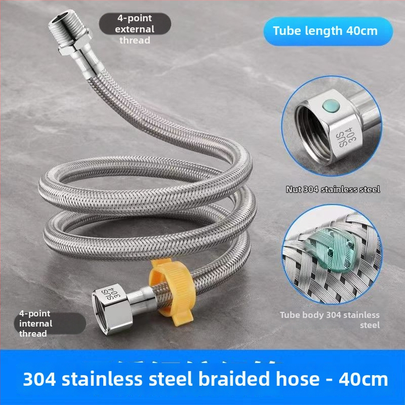 Hadica vstupu vody opletená z nehrdzavejúcej ocele 304, model 00, menovitý tlak 1.0, značka Yellow Nest, moderný štýl