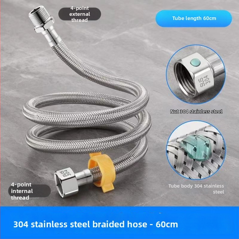 Hadica vstupu vody opletená z nehrdzavejúcej ocele 304, model 00, menovitý tlak 1.0, značka Yellow Nest, moderný štýl