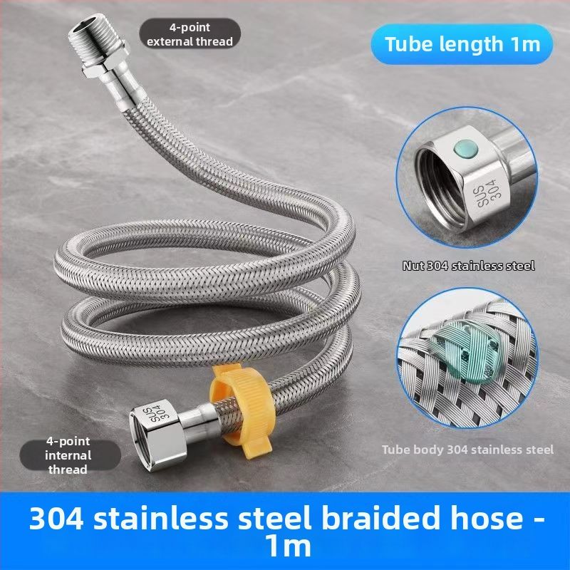 Hadica vstupu vody opletená z nehrdzavejúcej ocele 304, model 00, menovitý tlak 1.0, značka Yellow Nest, moderný štýl