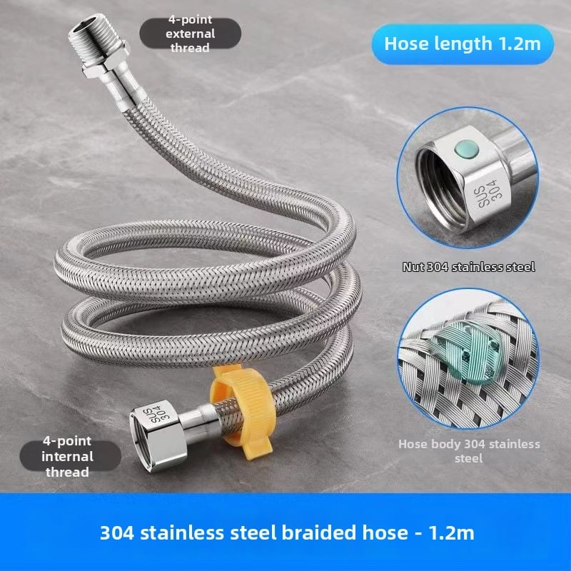 Hadica vstupu vody opletená z nehrdzavejúcej ocele 304, model 00, menovitý tlak 1.0, značka Yellow Nest, moderný štýl