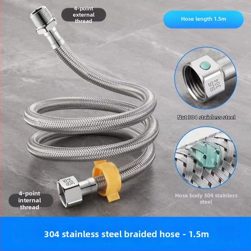 Hadica vstupu vody opletená z nehrdzavejúcej ocele 304, model 00, menovitý tlak 1.0, značka Yellow Nest, moderný štýl