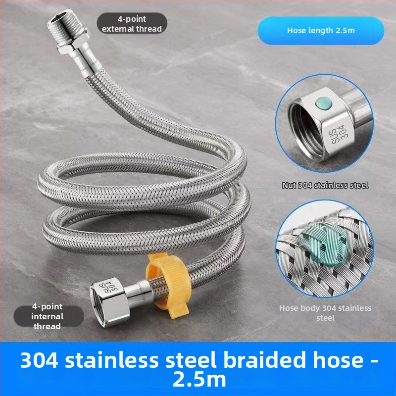 Hadica vstupu vody opletená z nehrdzavejúcej ocele 304, model 00, menovitý tlak 1.0, značka Yellow Nest, moderný štýl