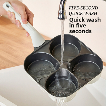 Panvica na vajíčka so štyrmi otvormi s titan-keramickým nepriľnavým povrchom, hliníková zliatina, viacvrstvové dno