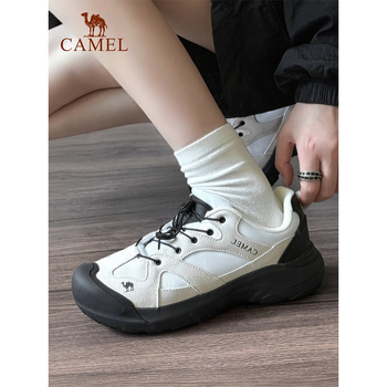 Camel turistické topánky – unisex, nízky vršok, priedušné, jednofarebné, na turistiku