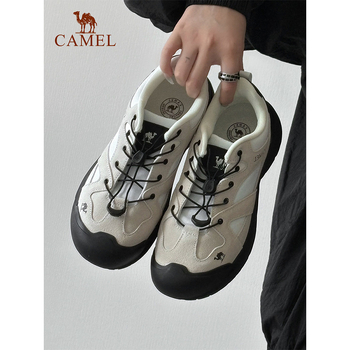 Camel turistické topánky – unisex, nízky vršok, priedušné, jednofarebné, na turistiku