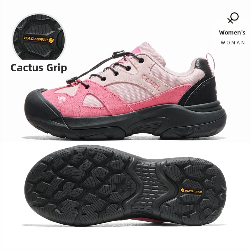 Camel turistické topánky – unisex, nízky vršok, priedušné, jednofarebné, na turistiku