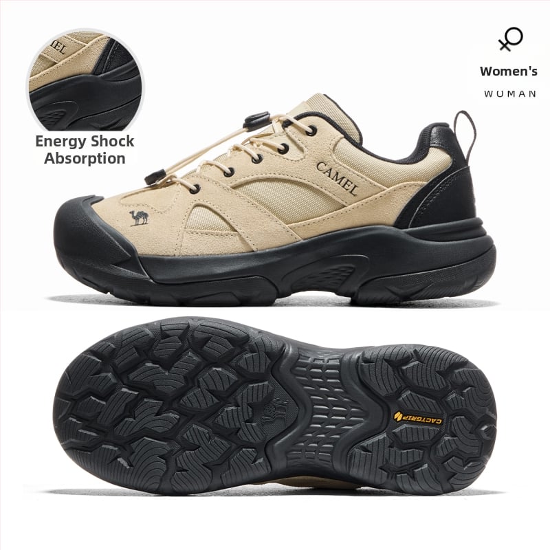 Camel turistické topánky – unisex, nízky vršok, priedušné, jednofarebné, na turistiku