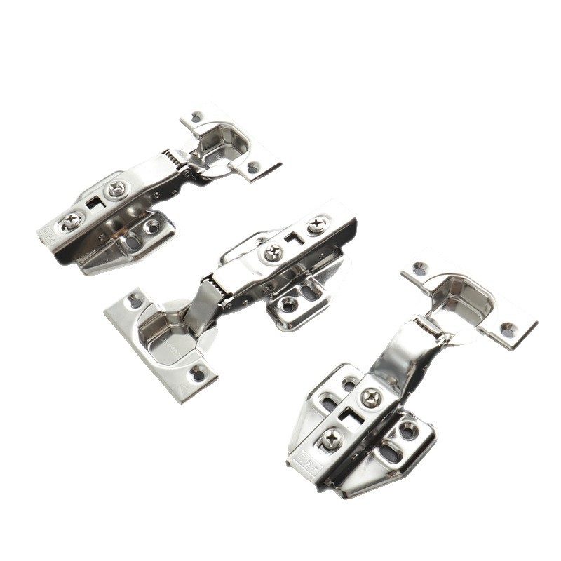 Pánt na šatník z nehrdzavejúcej ocele s hydraulickým tlmením, niklový povrch, kód Kg-g6