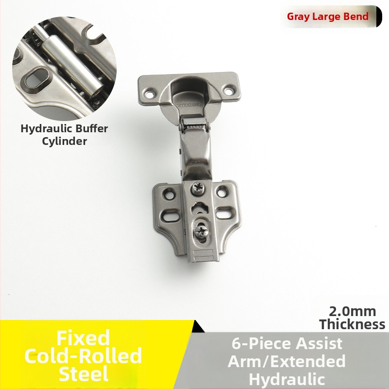 Pánt na šatník z nehrdzavejúcej ocele s hydraulickým tlmením, niklový povrch, kód Kg-g6