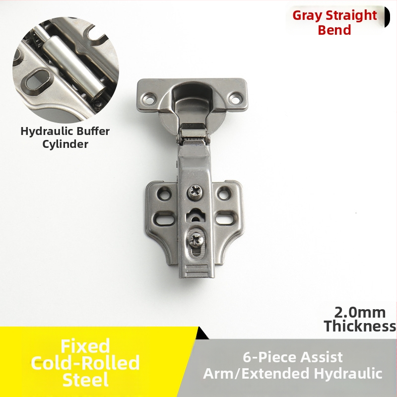 Pánt na šatník z nehrdzavejúcej ocele s hydraulickým tlmením, niklový povrch, kód Kg-g6