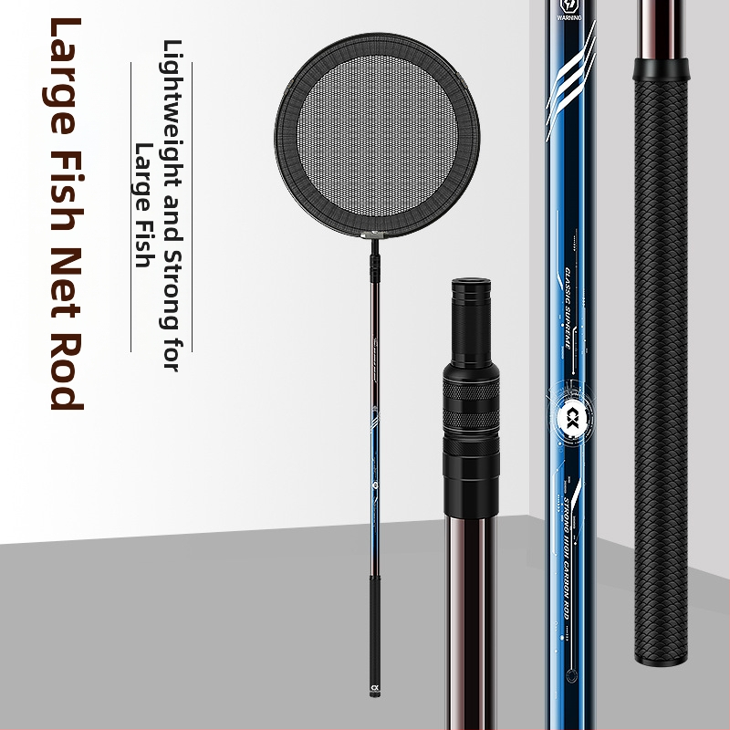 Drooping String uhlíkový teleskopický palica na sieť na ryby – ultra ľahká, odolná, vyrobené v Číne
