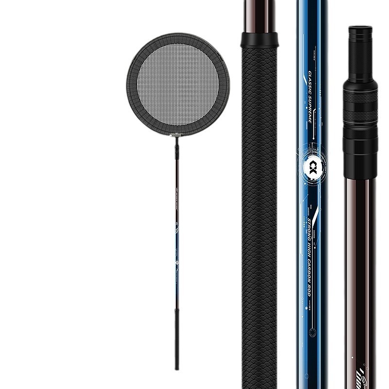 Drooping String uhlíkový teleskopický palica na sieť na ryby – ultra ľahká, odolná, vyrobené v Číne
