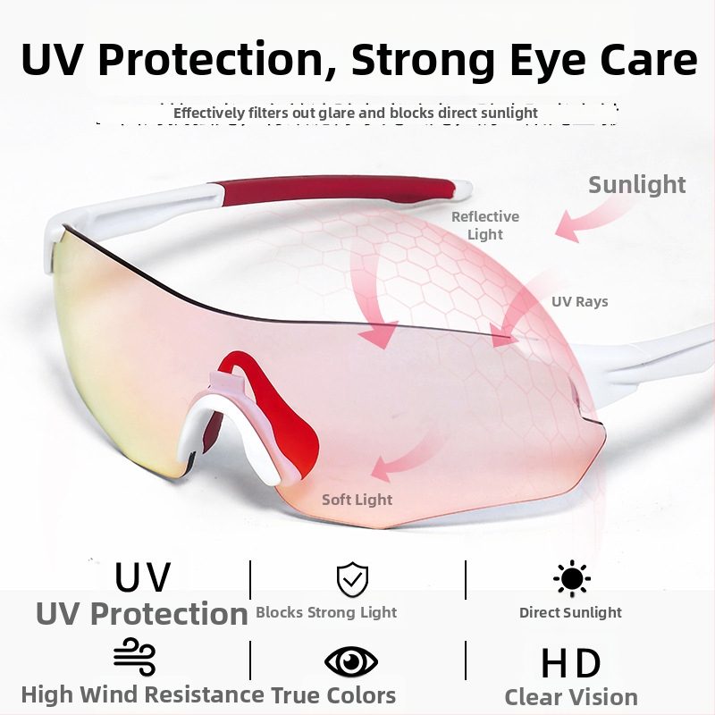 Cyklistické okuliare deň-noc, TR90, proti vetru, bez rámu, unisex, kompatibilné s dioptrickými sklami