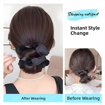 Parochňa s drdolom pre ženy – hodváb vysokoteplotný, krátka dĺžka, nie je možné farbiť ani trvalú úpravu