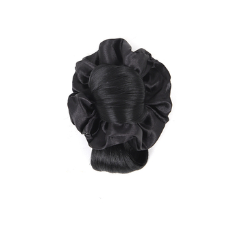 Parochňa s drdolom pre ženy – hodváb vysokoteplotný, krátka dĺžka, nie je možné farbiť ani trvalú úpravu