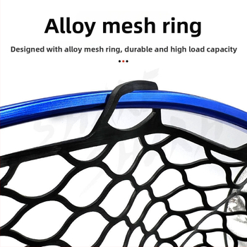 Skladacia teleskopická rybárska sieť s hliníkovou zliatinou a gumovou sieťou