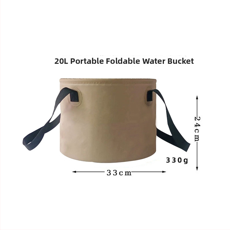 Sklopná PVC vaňa s pletivovou taškou na pranie ovocia, pre kempovanie a rybolov, objem 10L/20L