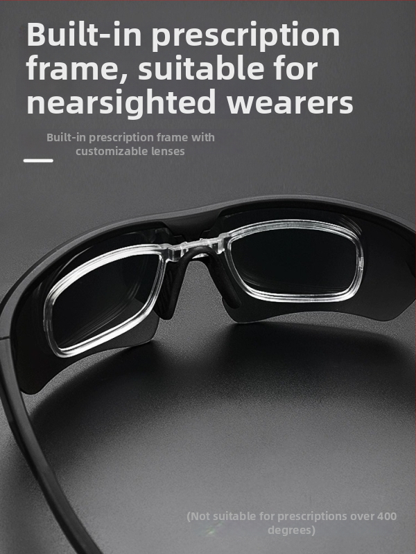 Cyklistické okuliare Tosuod SS-850, polarizované šošovky, PC šošovky + PC rám, kompatibilné s okuliarmi s čelenkou