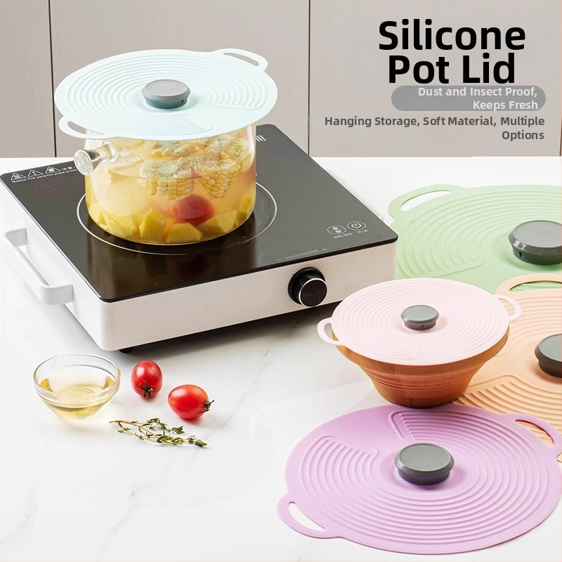 Silikónový kryt na uchovanie čerstvosti s uzáverom pre misky, taniere a nádoby — moderný minimalistický štýl; značka Friendly; materiál: Iné