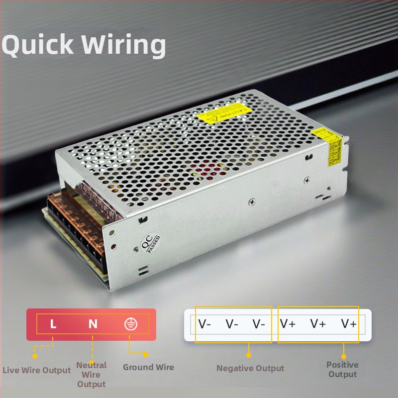 12V LED displeja barošanas modulis, pārslēdzama barošana, 240W, IP20, CE