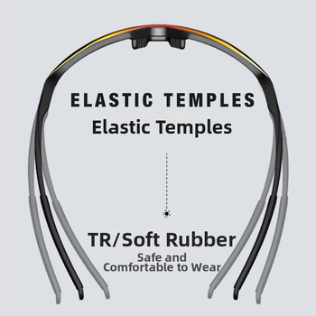 Cyklistické okuliare s TAC polarizáciou, rám TR90, vetruodolné, UV ochrana, nastaviteľné nosové podložky