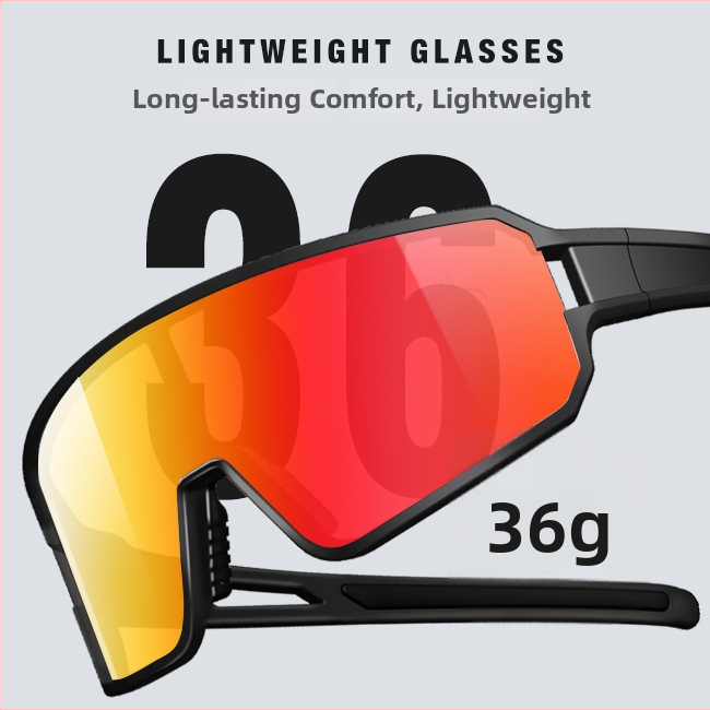 Cyklistické okuliare s TAC polarizáciou, rám TR90, vetruodolné, UV ochrana, nastaviteľné nosové podložky