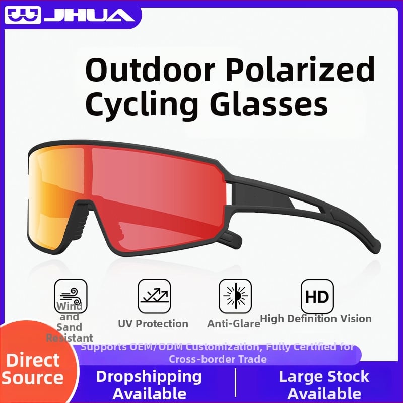 Cyklistické okuliare s TAC polarizáciou, rám TR90, vetruodolné, UV ochrana, nastaviteľné nosové podložky