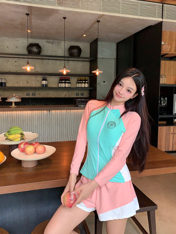 Dámsky dvojdielny neoprénový oblek s dlhými rukávmi a nohami, bambusové vlákno, rýchloschnúci, jednofarebný, pre potápanie a vodné športy