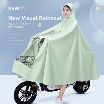 Vihm pončo mootorrattale/elektrilisele skuterile – Oxford kangas, paks tekstuur, täiskasvanutele