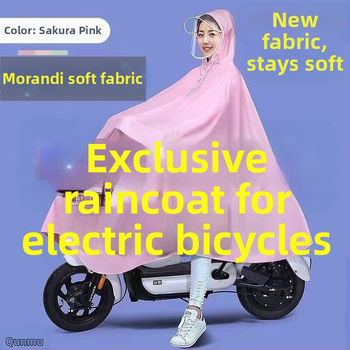 Vihm pončo mootorrattale/elektrilisele skuterile – Oxford kangas, paks tekstuur, täiskasvanutele